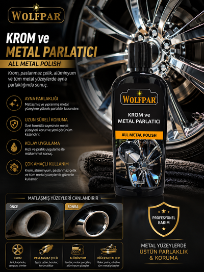 Wolfpar Metal ve krom parlatıcı