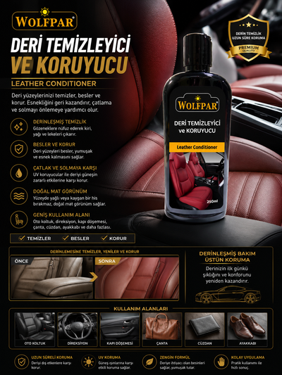 Wolfpar Deri Temizleyici ve koruyucu
