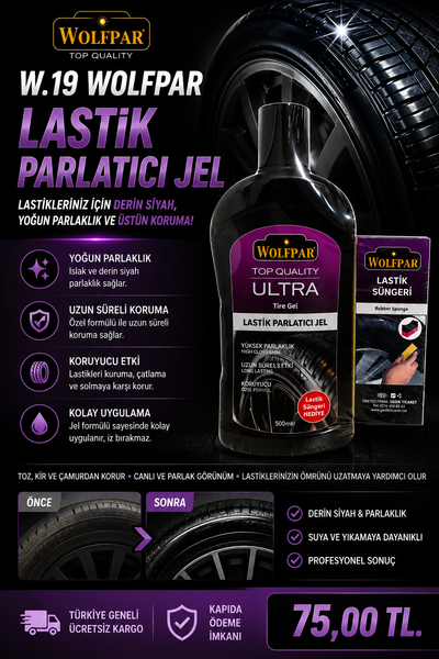 Wolfpar Lastik parlatıcı jel