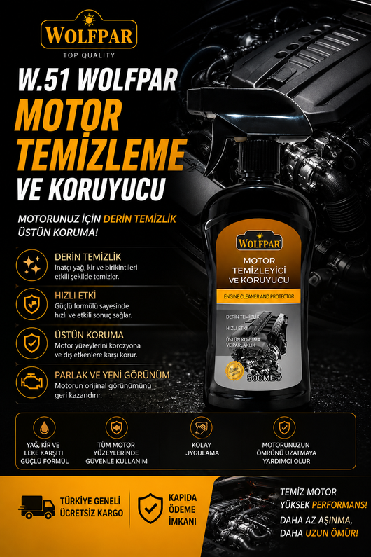 Wolfpar Motor temizleyici ve Koruma