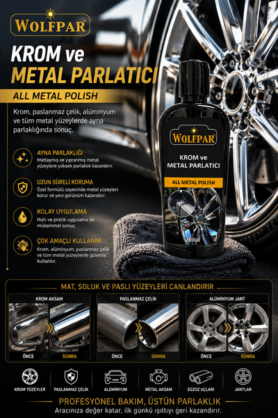 Wolfpar Metal ve krom parlatıcı