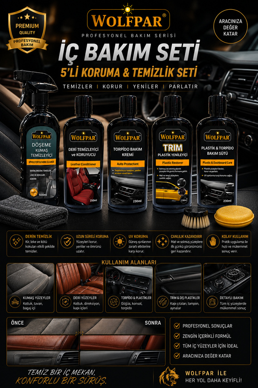 Wolfpar ic temizlik seti
